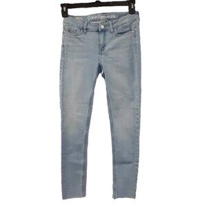 Calvin Klein Jeans Size 2 Ankle Skinny Zip/Button Pockets Waist 26" Inseam 26.5"